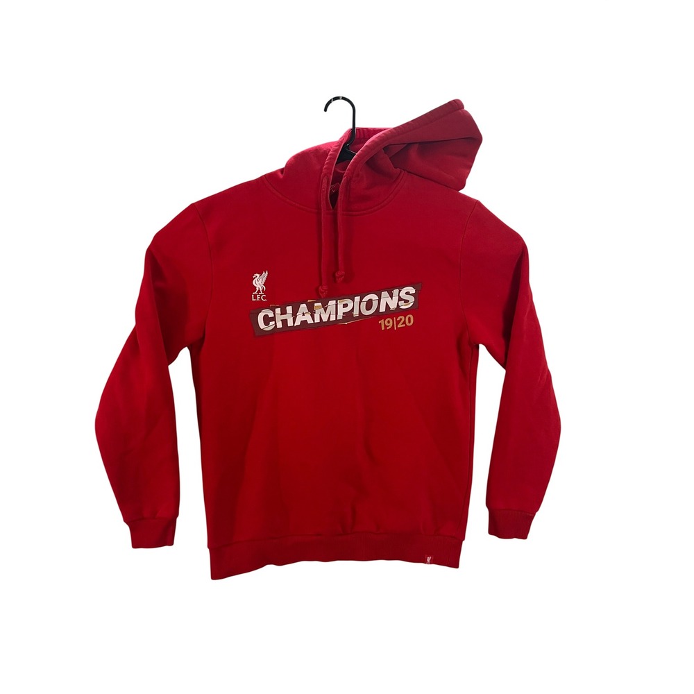 Liverpool FC Champions 19/20 Hoodie Red Mens Large Official LFC Soccer Pullover